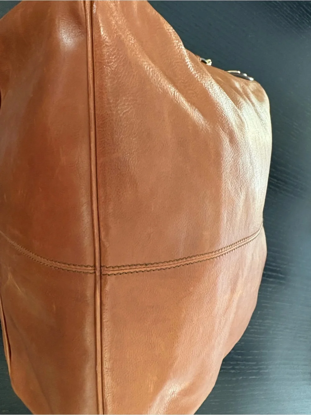 Gucci Tan Brown Leather Hobo Bag